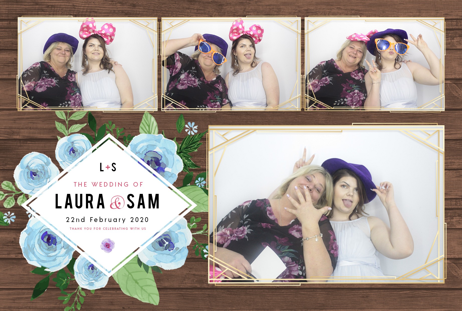 Laura and Sam's Wedding | View more photos from the event at gallery.myphotoboothexperience.co.uk/u/MyPhotoBoothExperienceLtd/Laura-and-Sams-Wedding